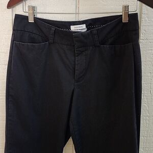 DOCKERS Women's Black Metro Pants Mid Rise Curvy 263357459 6 Short